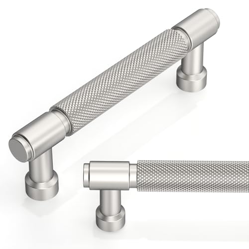 10 Pack Brushed Satin Nickel Cabinet Pulls 3.75 Inch(96mm) Kitchen Cabinet Handles Cabinet Hardware for Drawer Pulls - color: Brushed Satin Nickel, size: 3.75" Hole Center