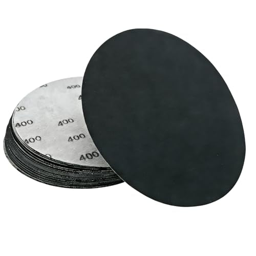 6 Inch 400 Grit Wet Dry Sandpaper，20 PCS Hook and Loop Sanding Discs - style: Grit 400