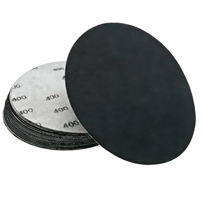 6 Inch 400 Grit Wet Dry Sandpaper，20 PCS Hook and Loop Sanding Discs - style: Grit 400