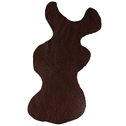 Mybecca 16oz Full Grain Soft Skin Leather Fabric (54" Wide) by The Yard, Dark Brown - size: 1 Yard