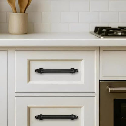 khtumeware 5 Pack 3-3/4 Inch Hole Center Matte Black Cabinet Pull with Backplate Solid Heavy Duty Handles with Backplate Cabinet Pulls for Drawer Kitchen Improvement Hardware - color: Matte Black, size: 3-3/4 Inch Hole Center