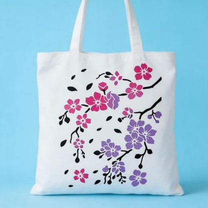 TIAMECH A4 Reusable Cherry Blossom Branch Stencil for Painting - color: Cherry Blossom Branch