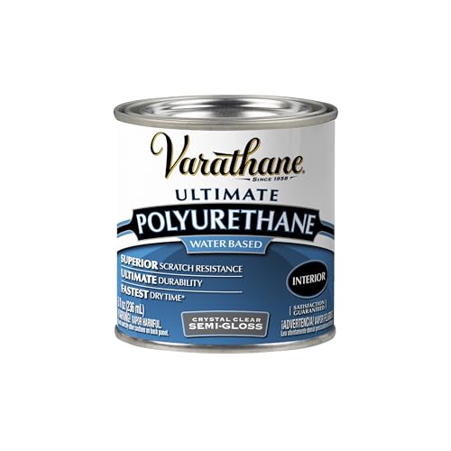 Varathane Water-Based Ultimate Semi-Gloss Polyurethane - color: Semi-Gloss, size: Half Pint (Pack of 1)