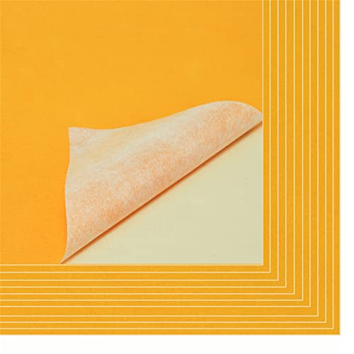 YaoHui 3PCS Self Adhesive Felt Sheets, Peel & Stick Felt Adhesive Sheets A4 Size (8.3" x 11.8", Yellow) - color: Yellow