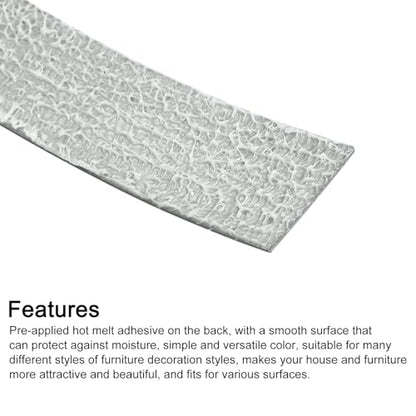 uxcell Edge Banding 3/4 Inch x 10ft Pre-Glued Veneer Dark Gray - color: Dark Gray, size: 3/4 Inch x 10ft