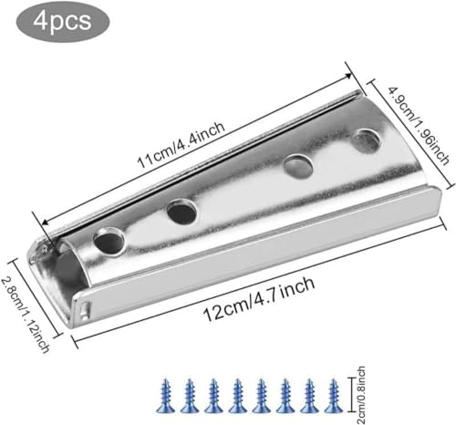 4 Sets Furniture connectors, Diagonal Bolts, Sofa Fixing Bolts, Furniture Hardware Accessories, Sofa Buckle, Sofa Latch, Sectional Sofa Connector, Bed Frame Accessories(Length 120MM)
