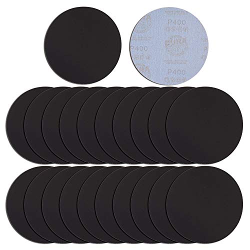 Dura-Gold 6" Wet or Dry Sanding Discs, 320 Grit (Box of 20), Hook & Loop - size: 400-Grit