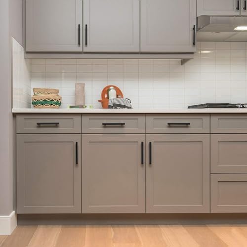 Ravinte Matte Black Cabinet Handles Round Drawer Pulls 6 Inch 5 Pack - color: Black