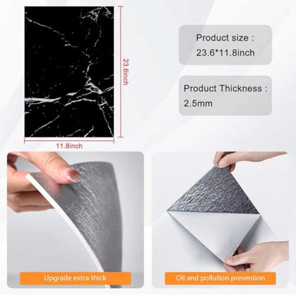 23.6"x11.8" Self-Adhesive Floor Wall Tiles for Bathroom