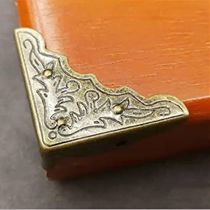 dophee 8Pcs Antique Bronze Furniture Corner Protectors, 1.26"x1.26"x0.43" - size: 8Pcs