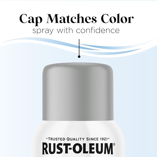 Rust-Oleum Low Odor Premium Spray Paint, Matte Dolphin Gray - color: Dolphin Gray, size: 11 Ounce (Pack of 6)
