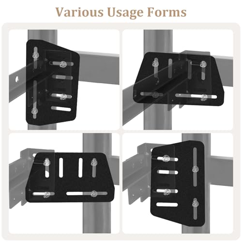 2Pcs Heavy Duty Bed Frame Adapter/Connector Plate for Headboard,Bed Frame Brackets Adapter for Headboard