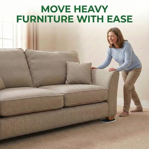Extra Large Furniture Sliders for Carpet and Hardwood Floors, 4 Plastic - size: For Carpet - 4 PCS