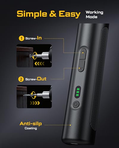 MrToNo Electric Screwdriver Set, Power Screwdriver with 33 Magnetic Bits