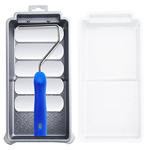 MIster Rui 4 Inch Paint Roller Kit, Foam Paint Roller, Microfiber Paint Roller Covers 10 Pack