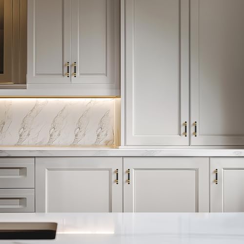 HOME EDIT Black & Gold Pulls Cabinet Handles 2-1/2 Inch 10 Pack - color: Black Gold, size: 2-1/2 In Hole Center