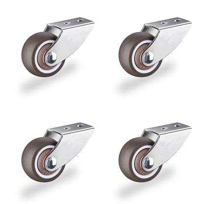 1.5" Rigid Caster Wheels Set of 4, Small Door/Gate Support Wheel,Anti-Sag - size: 1.5inch