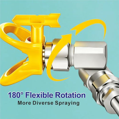 Airless Paint Sprayer Nozzle Kit (Color: Swivel Joint Set), Compatible with Graco and Titan airless sprayers, Suitable for high-Pressure airless Spray Gun Extensions and Anti-Spray Valve adapters.