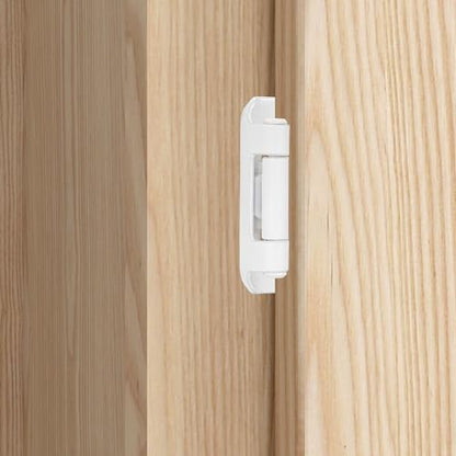 White Kitchen Cabinet Hinges, 1/2” Overlay, 4 Pack - color: White