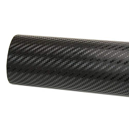 LZLRUN 3D Black Carbon Fiber Car Vinyl Wrap Self-Adhesive Film 5ft x 15ft - color: Black, size: 5ft x 15ft