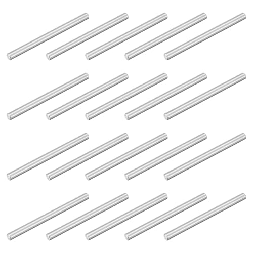 uxcell 20Pcs M4x50mm 304 Stainless Steel Dowel Pin, Shelf Support Peg Pins - size: M4x50mm