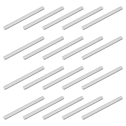 uxcell 20Pcs M4x50mm 304 Stainless Steel Dowel Pin, Shelf Support Peg Pins - size: M4x50mm