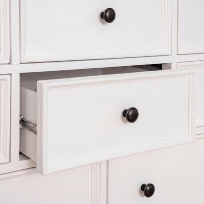 Goldenwarm Oil Rubbed Bronze Cabinet Knobs, Round Drawer Handles 1-1/4 Inch 10 Pack | Rustproof Single Hole Cabinet Hardware, Solid Zinc Alloy, Screws Included for Cupboard Closet Furniture Upgrade - color: Oil Rubbed Bronze, size: Knob(1-1/4 In)