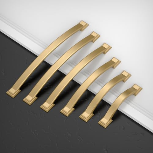 Amerdeco 10 Pack Champagne Bronze Cabinet Pulls 3" - color: Champagne Bronze, size: 3" hole center
