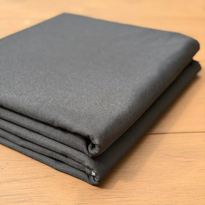 LaSilk- Premium Upholstery Fabric by the Yard, 57" Wide Thicken Faux Linen Fabric for Couch, Sofa, Chair, Pillow Cover (Black, 1 Yard) - color: Black, size: 1 yard