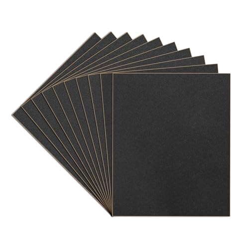 10-Sheets 600 Grit Sandpaper, 9 x 11 Inch Wet Dry Sand Paper Assortment Pack, Silicon Carbide Abrasive Sanding Sheets for Automotive Car Paint Metal Wood Furniture Crafts Polishing - size: 9x11 inch, style: 600Grit 10 Pcs