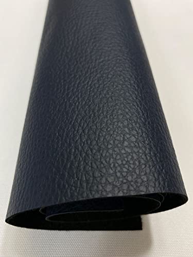 Mybecca Faux Leather Fabric Calf Champion Navy (1 Yard)(3 Feet x 4.5 Feet) - color: Navy