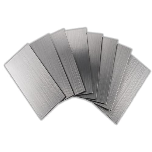 StyloVue 100 Pieces Peel and Stick Backsplash for Kitchen, 3" x 6" PVC Subway Tile Upgraded Brushed Stainless Backsplash Stick on Tile Elevate Kitchen, Bathroom, Fireplace,RV - color: Brushed Stainless