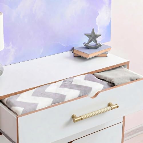 Goo-Ki 6 Pack Stripes Cabinet Pulls Champagne Bronze Drawer Handles, 7.56 Inch c-c Modern Dresser Pulls Zinc Alloy & Aluminium Kitchen Cabinet Hardware,3210UBR-192 - color: Champagne Bronze, size: 7.56"(192mm) Center-Center
