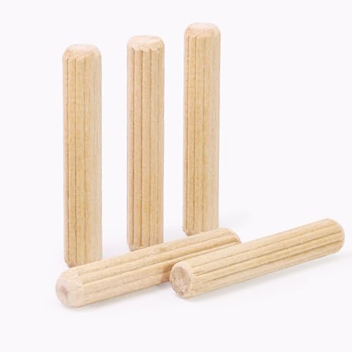 1/4" x 1-1/2" Wooden Dowel Pins - FoDau770 Beech Wood Dowel Rods - 200 Pcs - size: 1/4" x 1-1/2"
