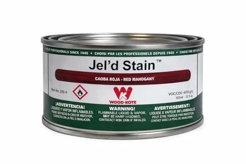 209-9 12OZ RD MAHGNY JEL STAIN 209-9 - color: Red Mahogany