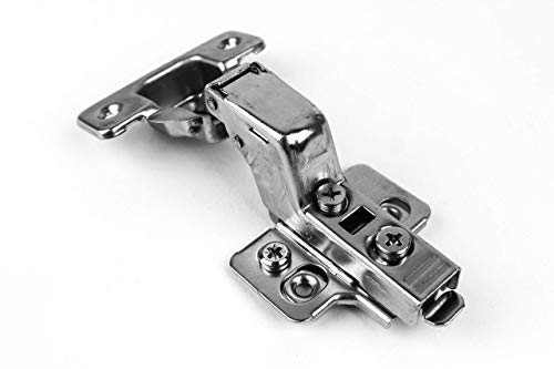 Berta 20-Pack Inset Frameless Soft Close Hinges – 110° 3D Adjustable, Clip-On Concealed European Hinges with Screws for Kitchen, Bathroom, Closet Cabinets – Ideal for Modern Cabinets - size: 20 Pieces