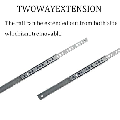 Metal Drawer Slides, 2Pcs Ball Bearing Drawer Slide Rails, Full Extension Side Mount Track, Smooth Quiet Glide for Cabinet, Kitchen, Dresser, File Cabinet, Heavy Duty Drawer Hardware 214mm - size: 214mm