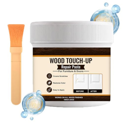 Furniture Repair Kit - Wood Restorer with Brush for Universal Scratch Paste