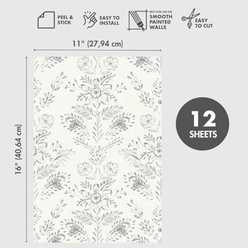 Peel and Stick Wallpaper Sheets, Love Story, 12-Pack - style: Love Story