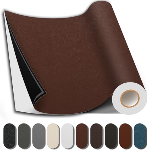 Leather Repair Kits, Large Vinyl Repair Patch for Couches Furniture - color: Brown, size: 17X79 inch