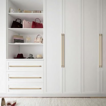Goo-Ki 6 Pack Stripes Cabinet Pulls Champagne Bronze Drawer Handles, 17.36 Inch c-c Modern Dresser Pulls Zinc Alloy & Aluminium Kitchen Cabinet Hardware,3210UBR-441 - color: Champagne Bronze, size: 17.36"(441mm) Center-Center