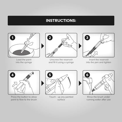 X-Protector Touch Up Paint Pen - 3 Refillable Pens with 3 Types of Brushes - style: Pack of 3, Refillable