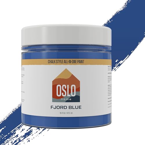 Chalk Style Paint, Fjord Blue, Pint, Matte - color: 10) Fjord Blue, size: 16 Fl Oz (Pack of 1)