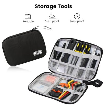 52 PCS Printer Accessories Tool Kit for 3D Printer, Compatible with FDM SLA Printing Machine, Includes Scraper, Tweezers, Nozzle Cleaning Needles, Deburring Tool, Flush Cutters for Beginner Printing