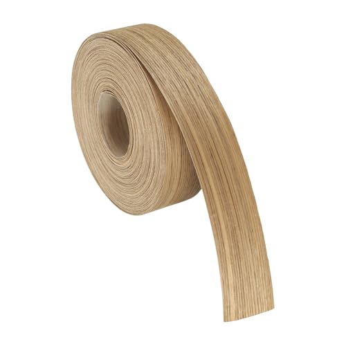 uxcell 1-1/2 Inch x 49ft Wood Veneer Edge Banding, Pre-Glued Flexible Ash Edging Strips, Iron on with Hot Melt Adhesive Wood Tape for Cabinet Repair and Furniture Restoration - size: 1-1/2 Inch x 49ft