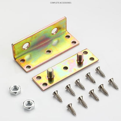 Bed Rail Brackets Bed Frame Hardware Gold - color: Gold, size: Medium