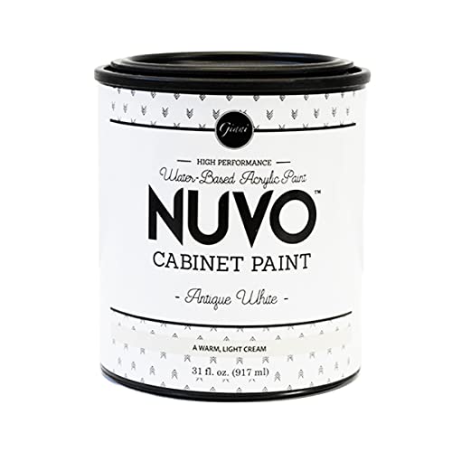 Giani Nuvo Cabinet Paint (Antique White) Quart - color: Antique White, style: Quart
