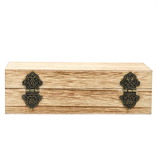 20Pcs Antique Bronze Engraved Hinges Decorative Hardware for Wooden Boxes
