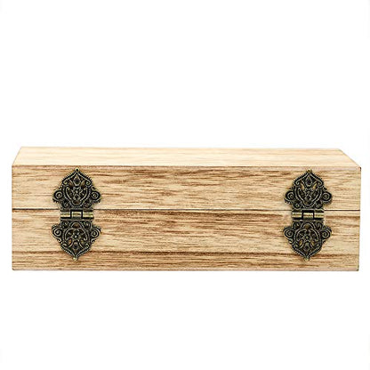 20Pcs Antique Bronze Engraved Hinges Decorative Hardware for Wooden Boxes