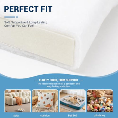 Polyester Batting for Cushions, 200 GSM, 1/2 in Thick, 48 in x 10 yd - size: 48" Wide × 10 Yards